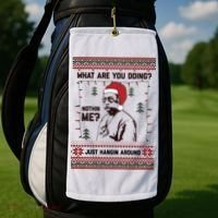 Hanging Around Christmas Sweater Beetlejuice Golf Towel thumb 2
