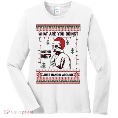 Hanging Around Christmas Sweater Beetlejuice Women's Long Sleeve Shirt