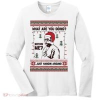 Hanging Around Christmas Sweater Beetlejuice Women's Long Sleeve Shirt thumb 0