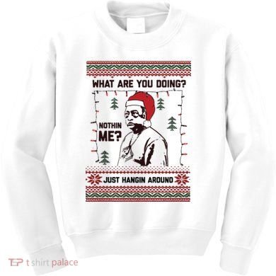 Hanging Around Christmas Sweater Beetlejuice Kids Sweatshirt