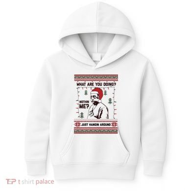 Hanging Around Christmas Sweater Beetlejuice Kids Hoodie