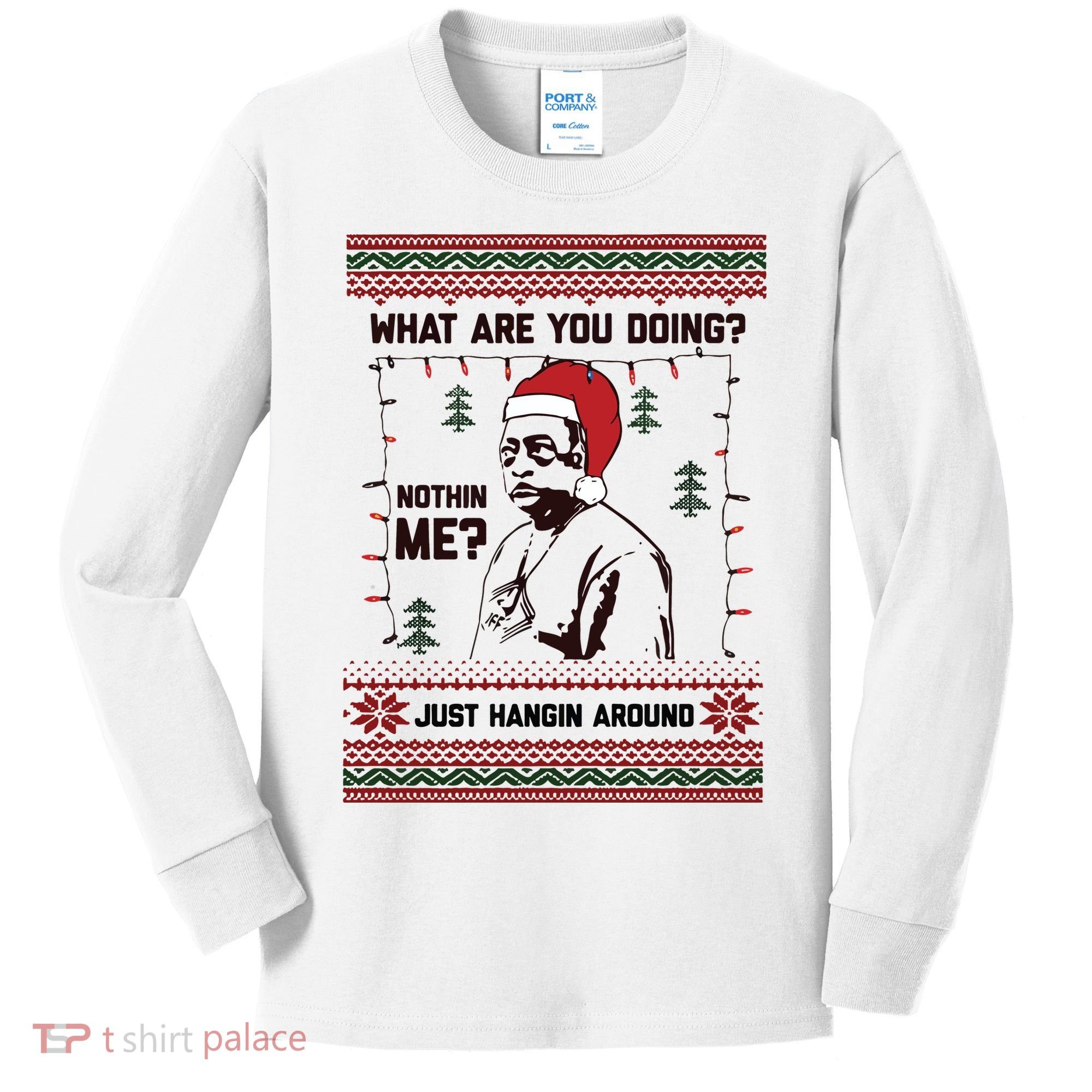 Hanging Around Christmas Sweater Beetlejuice Kids Long Sleeve Shirt