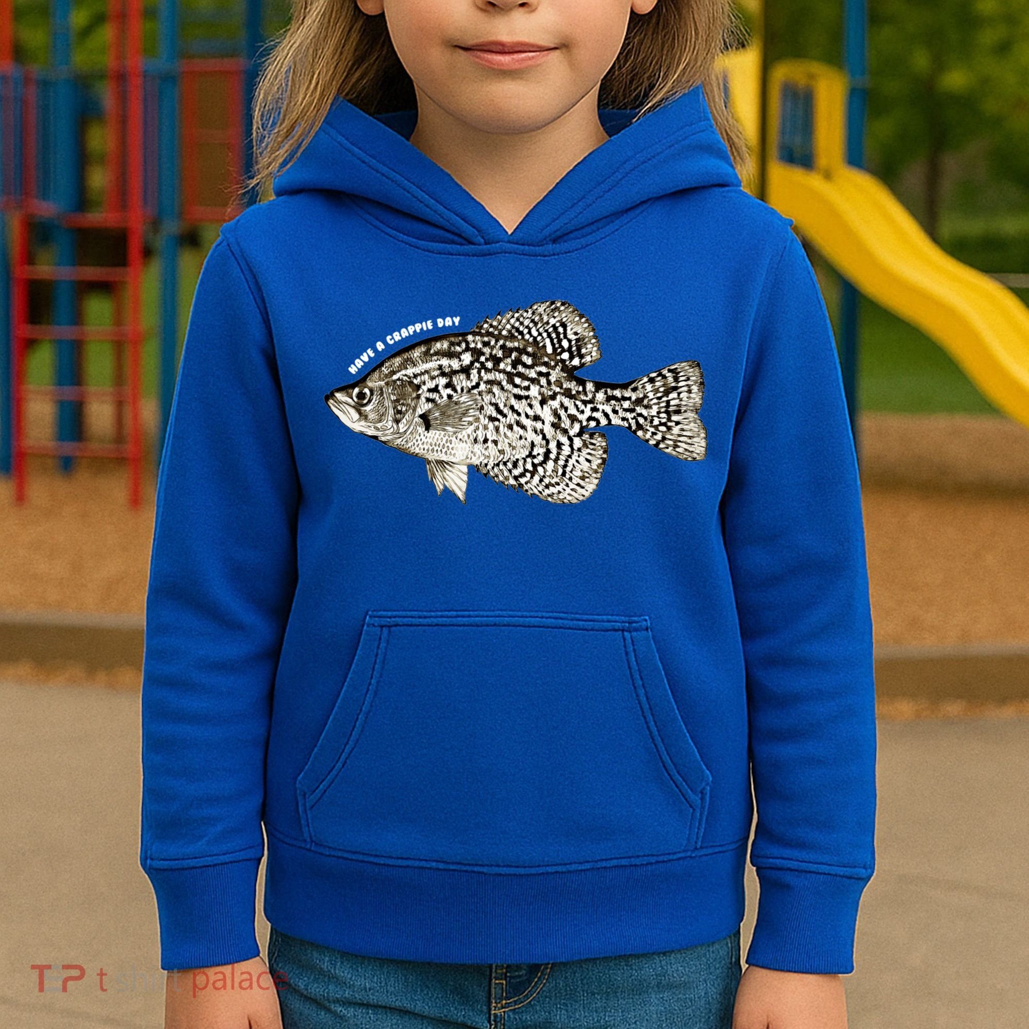 Have A Crappie Day Fishing Cool Gift Kids Hoodie