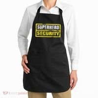 Halloween Adult Costume Superhero Security Dad Mom Apron thumb 2