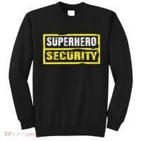 Halloween Adult Costume Superhero Security Dad Mom Sweatshirt thumb 0