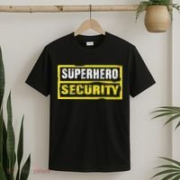 Halloween Adult Costume Superhero Security Dad Mom T-Shirt thumb 2