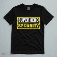 Halloween Adult Costume Superhero Security Dad Mom T-Shirt thumb 5