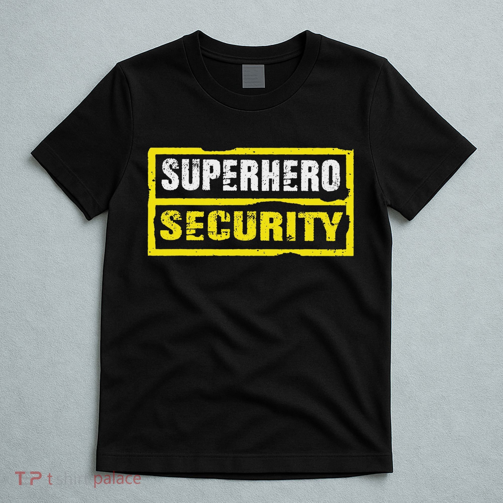 Halloween Adult Costume Superhero Security Dad Mom T-Shirt