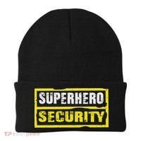 Halloween Adult Costume Superhero Security Dad Mom Beanie thumb 0