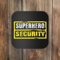 Halloween Adult Costume Superhero Security Dad Mom Coaster thumb 0