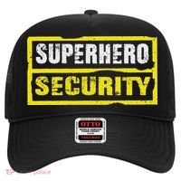 Halloween Adult Costume Superhero Security Dad Mom Hat thumb 0