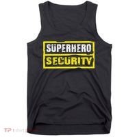 Halloween Adult Costume Superhero Security Dad Mom Tank Top thumb 0