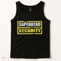 Halloween Adult Costume Superhero Security Dad Mom Tank Top thumb 2