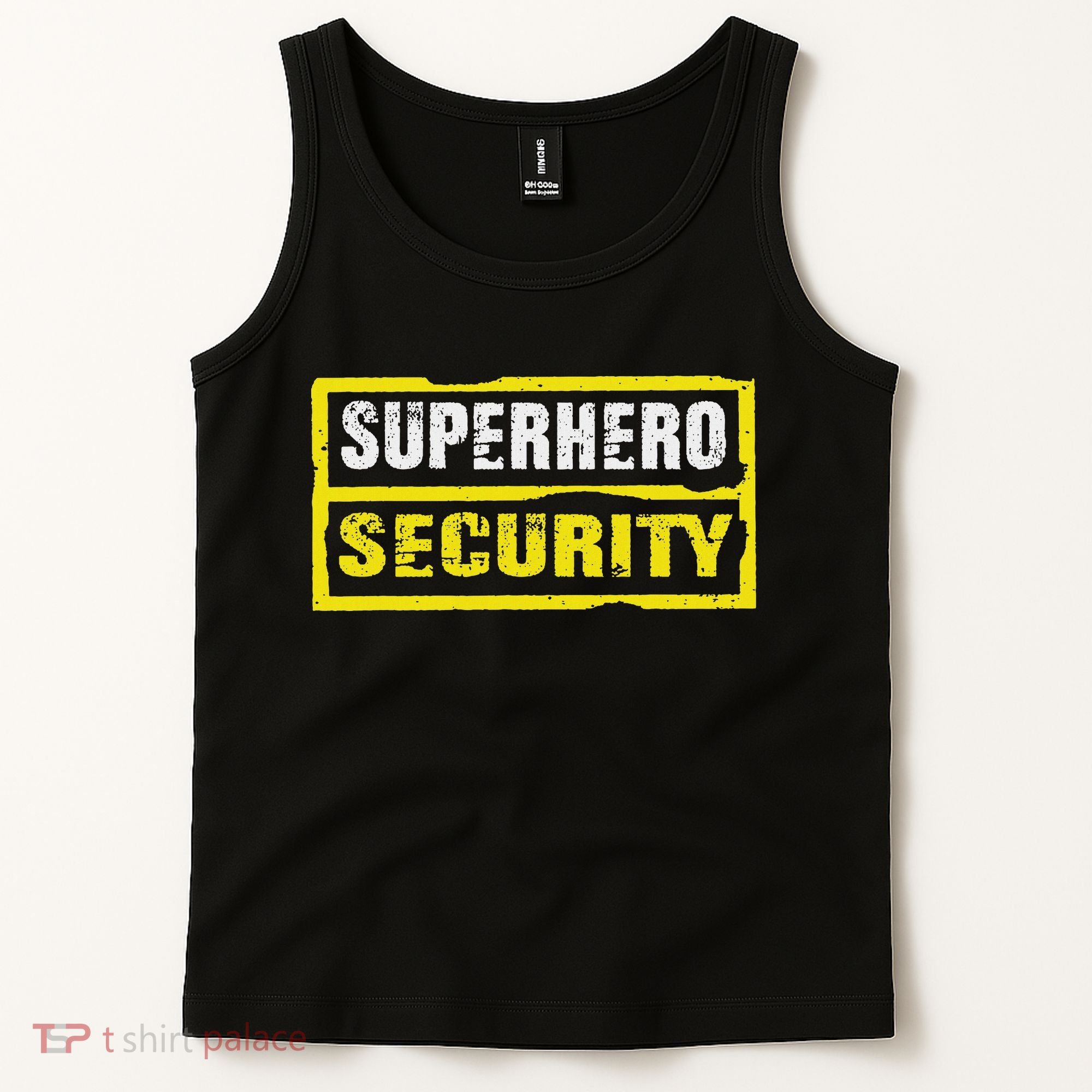 Halloween Adult Costume Superhero Security Dad Mom Tank Top