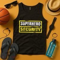 Halloween Adult Costume Superhero Security Dad Mom Tank Top thumb 4