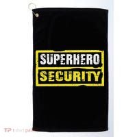 Halloween Adult Costume Superhero Security Dad Mom Golf Towel thumb 0