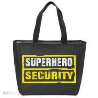 Halloween Adult Costume Superhero Security Dad Mom Tote Bag thumb 0