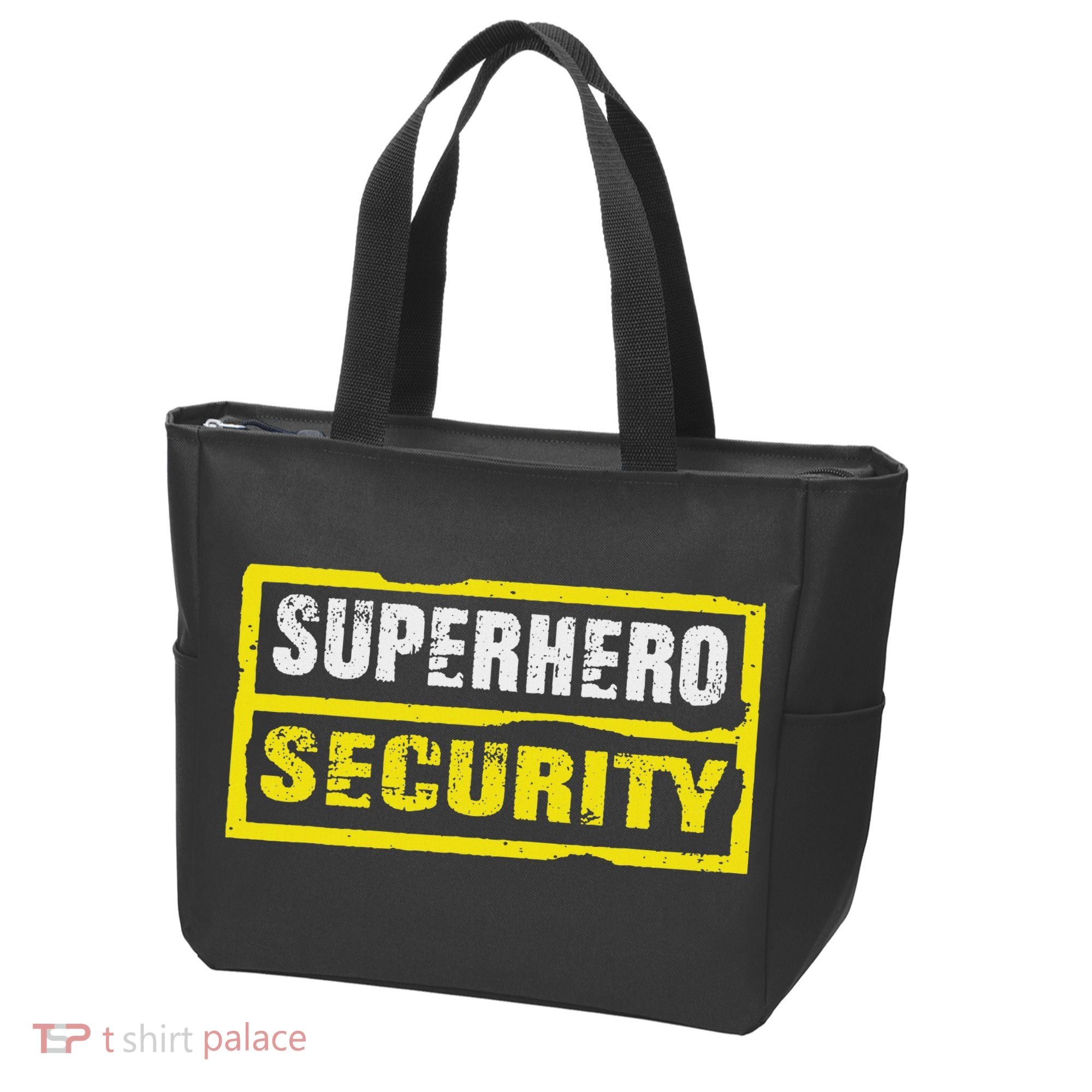 Halloween Adult Costume Superhero Security Dad Mom Tote Bag