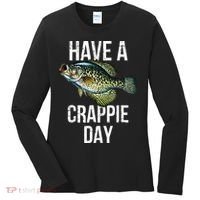 Have A Crappie Day Crappie Fishing Women's Long Sleeve Shirt thumb 0