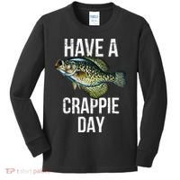 Have A Crappie Day Crappie Fishing Kids Long Sleeve Shirt thumb 0
