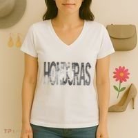 Honduras Art Concept Honduran Landscape HondureñO Women's V-Neck T-Shirt thumb 3