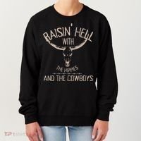 Hippies And Cowboys Western Cowhide Women's Sweatshirt thumb 0