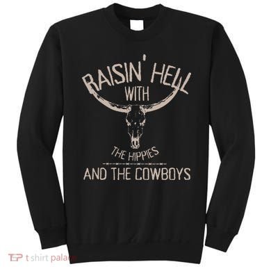 Hippies And Cowboys Western Cowhide Sweatshirt