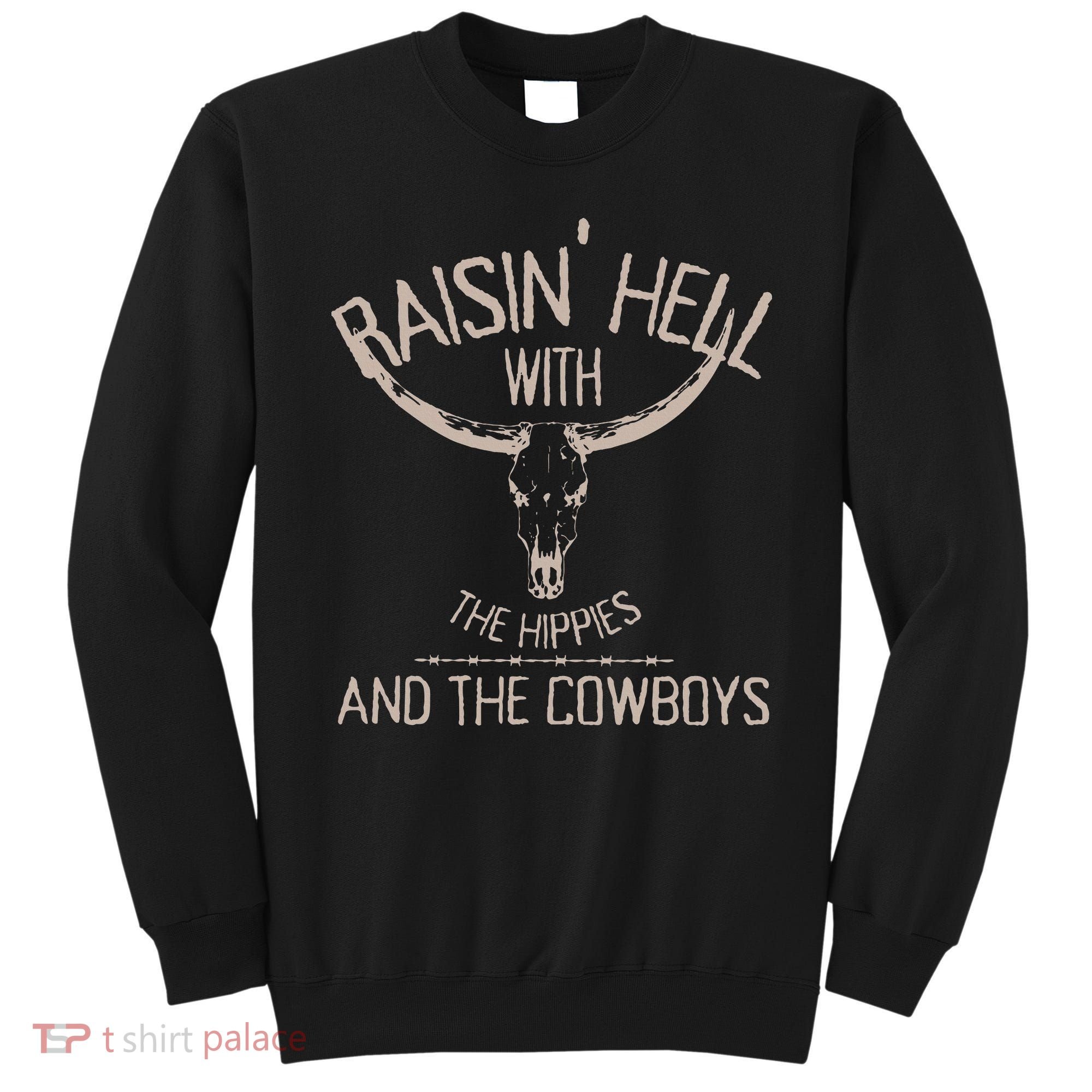 Hippies And Cowboys Western Cowhide Sweatshirt