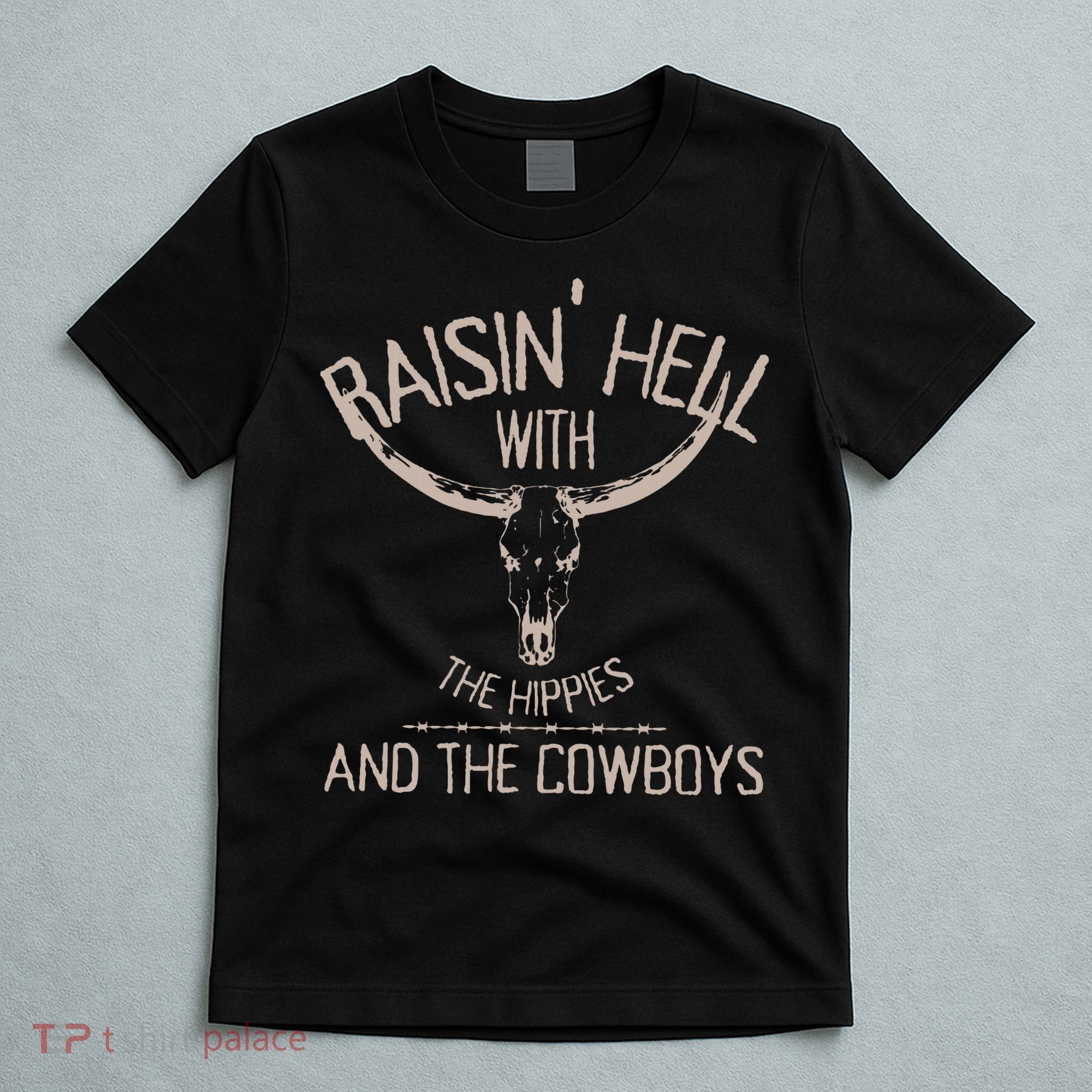 Hippies And Cowboys Western Cowhide T-Shirt