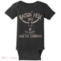 Hippies And Cowboys Western Cowhide Baby Bodysuit thumb 0