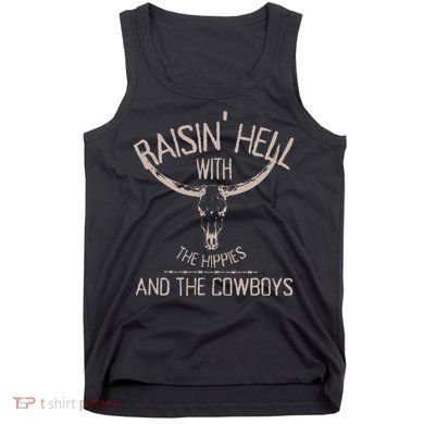 Hippies And Cowboys Western Cowhide Tank Top