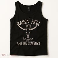 Hippies And Cowboys Western Cowhide Tank Top thumb 2