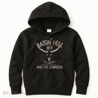Hippies And Cowboys Western Cowhide Kids Hoodie thumb 0