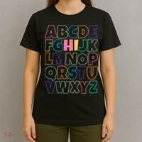 Hi ABC Colorful Alphabet T-Shirt thumb 4