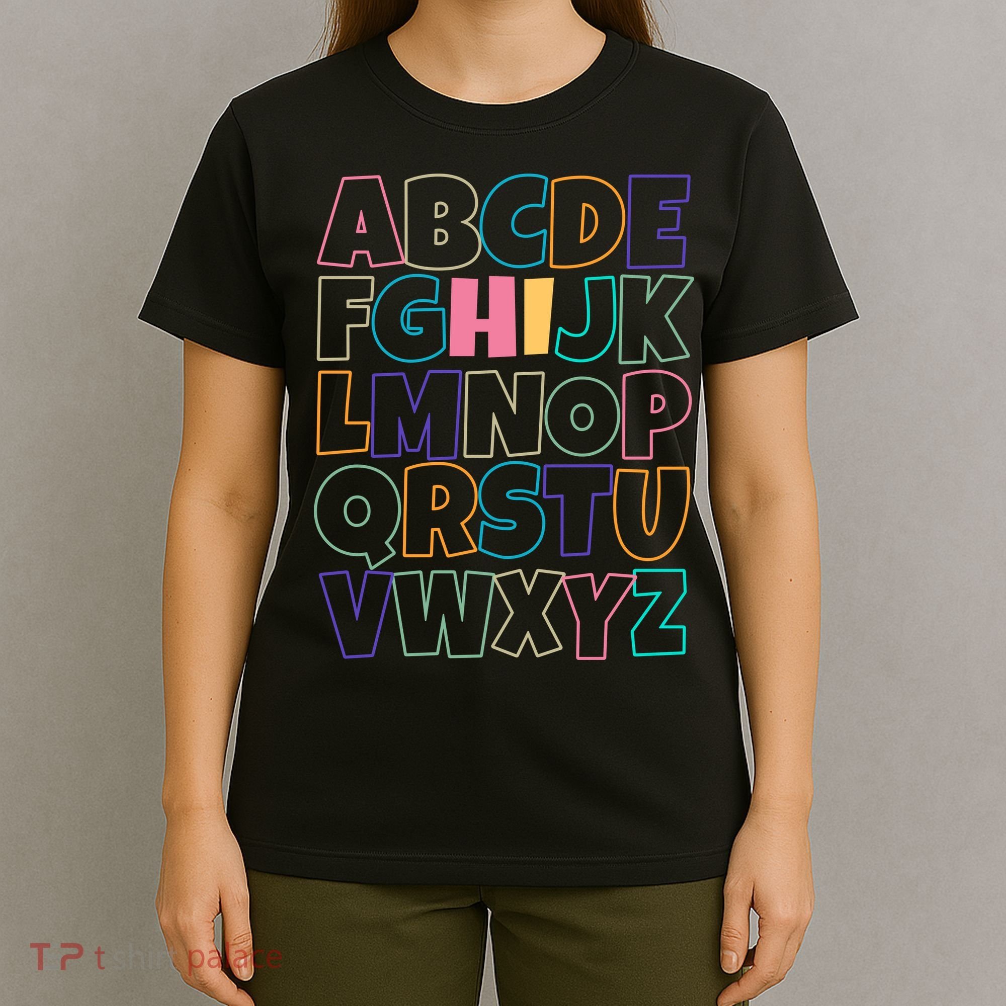 Hi ABC Colorful Alphabet T-Shirt