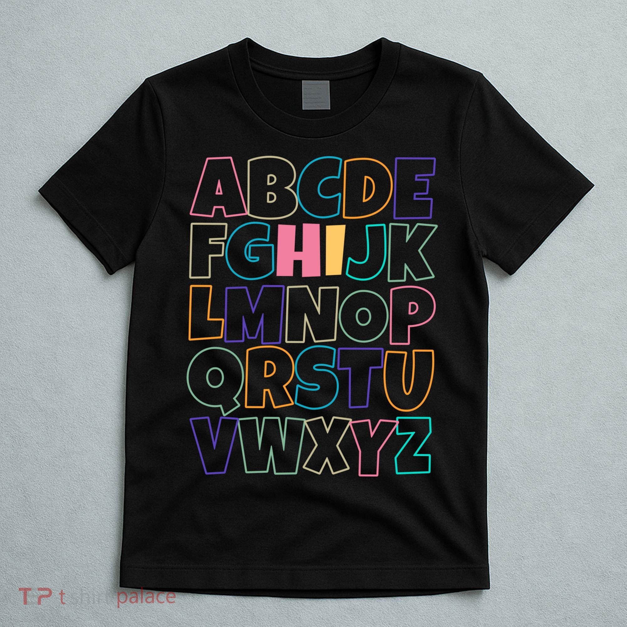 Hi ABC Colorful Alphabet T-Shirt