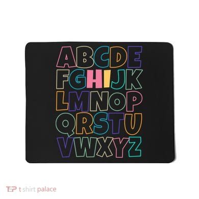 Hi ABC Colorful Alphabet Mousepad