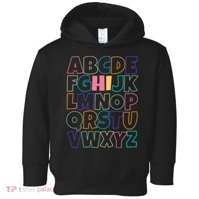 Hi ABC Colorful Alphabet Toddler Hoodie