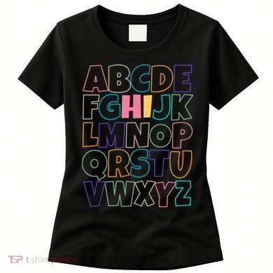 Hi ABC Colorful Alphabet Women's T-Shirt