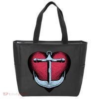 Heart Anchor Cute Gift Tote Bag thumb 0