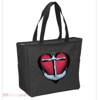 Heart Anchor Cute Gift Tote Bag thumb 2