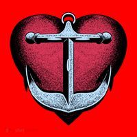 Heart Anchor Cute Gift Santa Hat thumb 1
