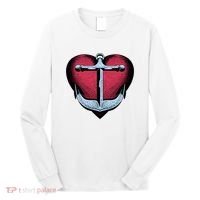Heart Anchor Cute Gift Long Sleeve Shirt thumb 0