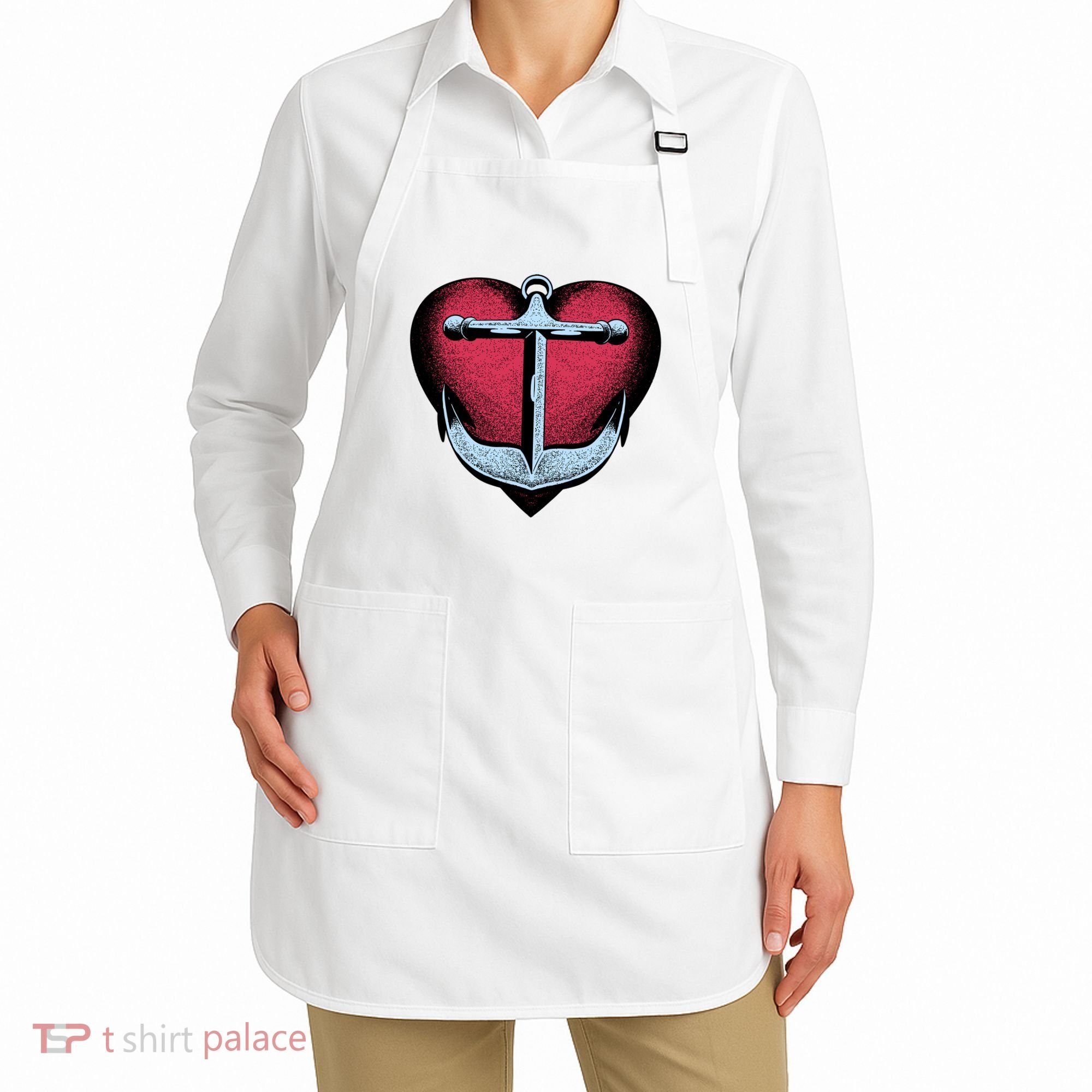 Heart Anchor Cute Gift Apron