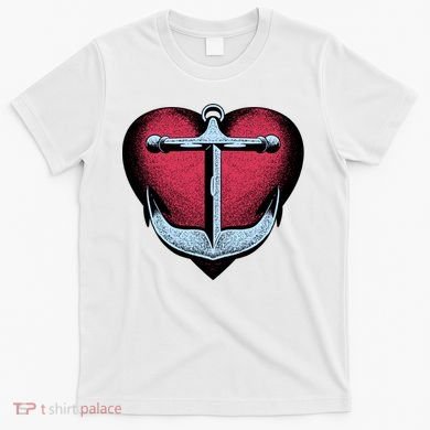 Heart Anchor Cute Gift T-Shirt