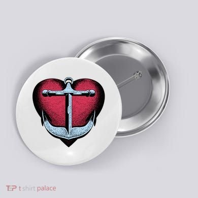 Heart Anchor Cute Gift Button