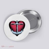Heart Anchor Cute Gift Button thumb 0