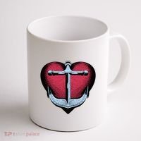Heart Anchor Cute Gift Coffee Mug thumb 1