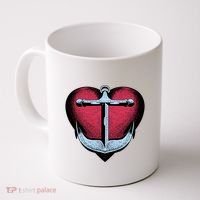 Heart Anchor Cute Gift Coffee Mug thumb 0