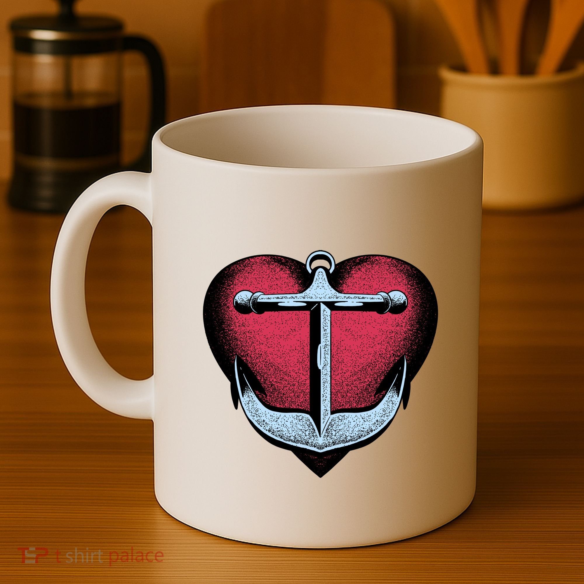Heart Anchor Cute Gift Coffee Mug